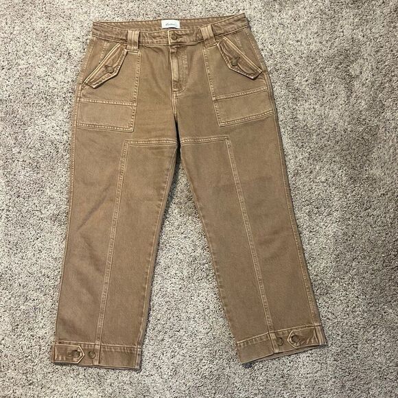 KanCan Tan Straight Leg Ankle Cut Denim Jeans Size 29 - Picture 2 of 7
